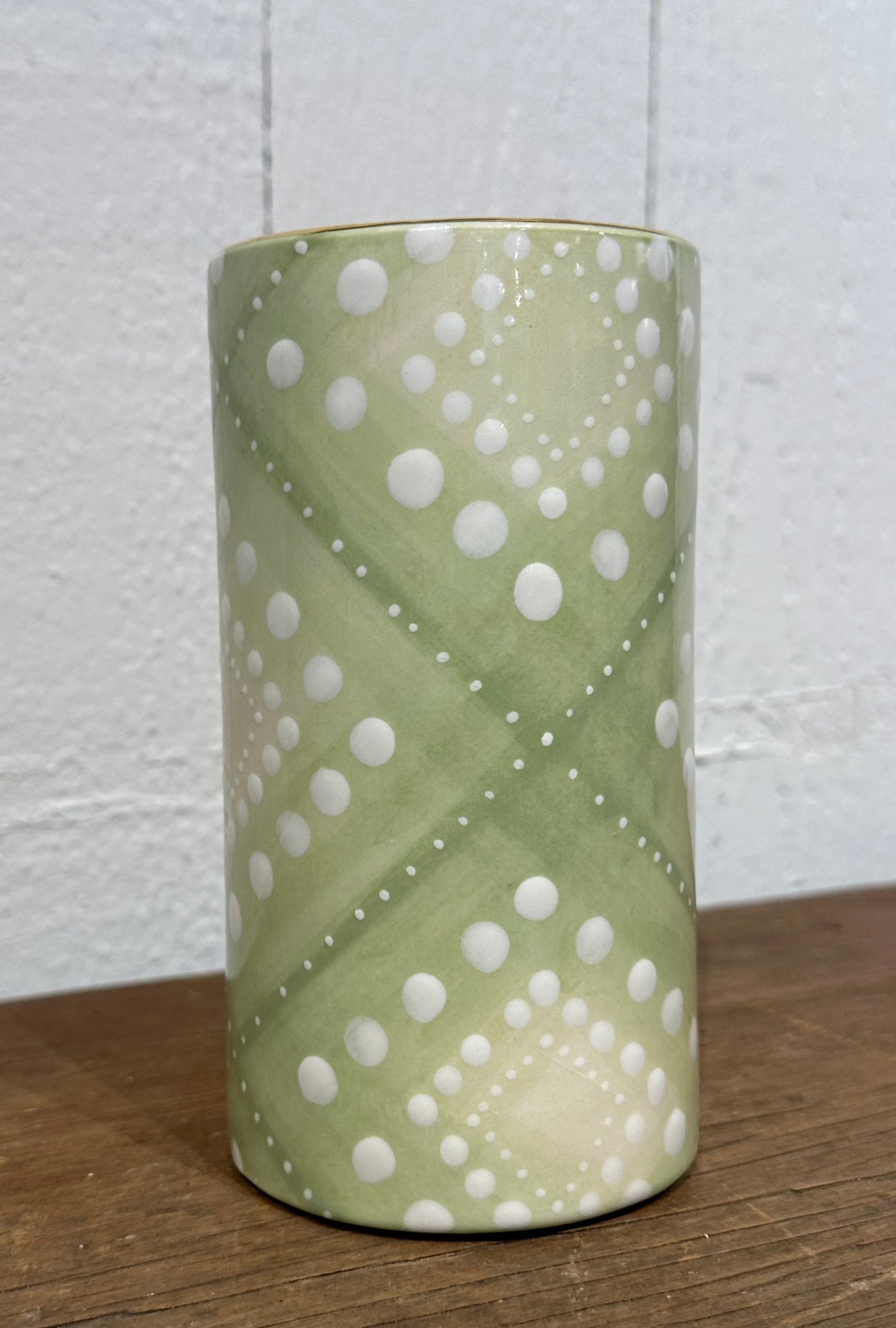 #6 Cylinder Vase - Tjanting in Pear