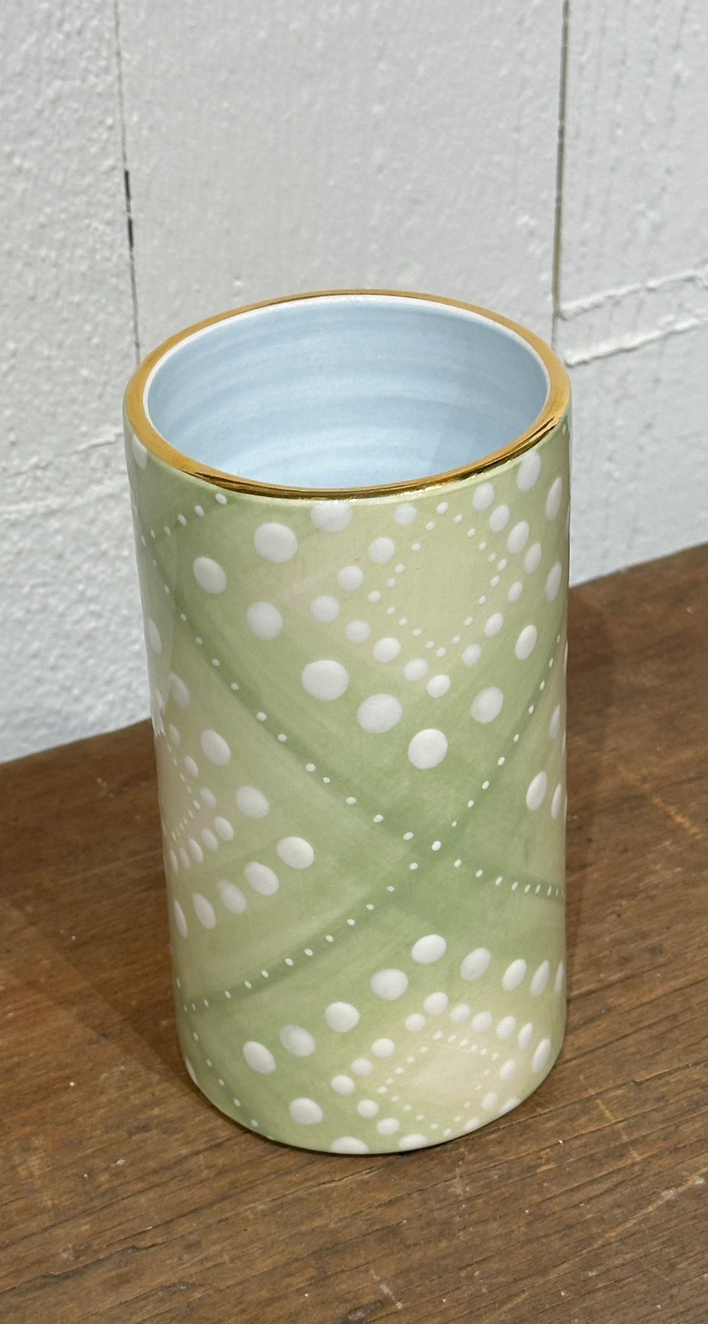 #6 Cylinder Vase - Tjanting in Pear