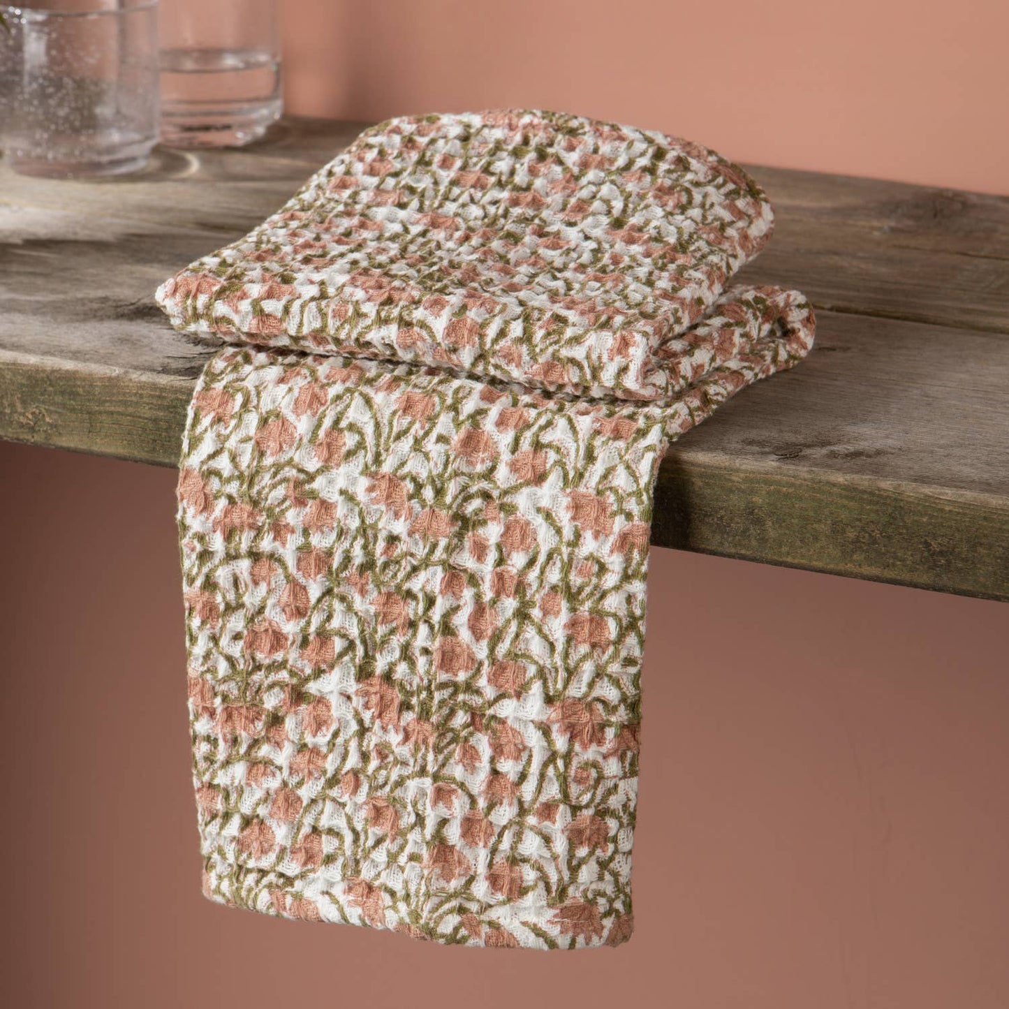 Thrive Block Print Dishtowel