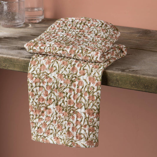 Thrive Block Print Dishtowel