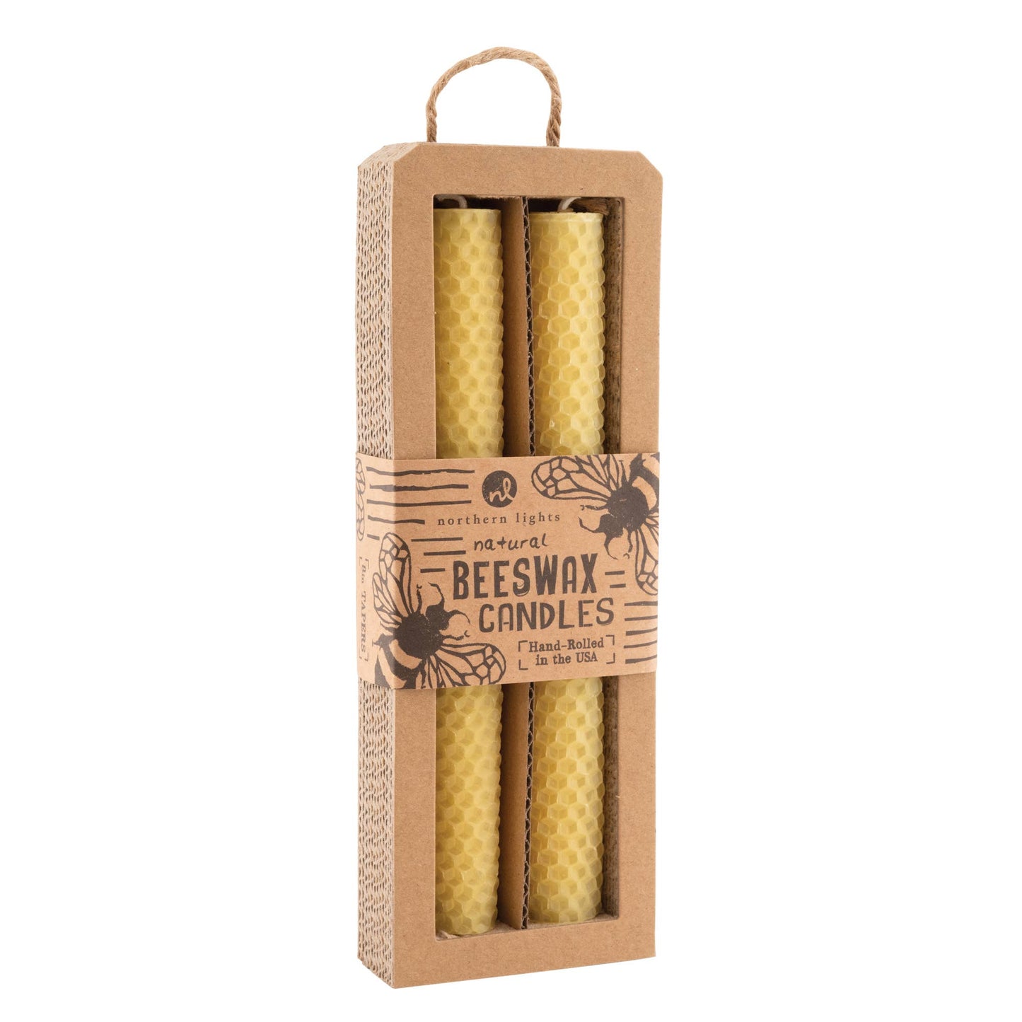 Beeswax Taper Candle - Pair in Box