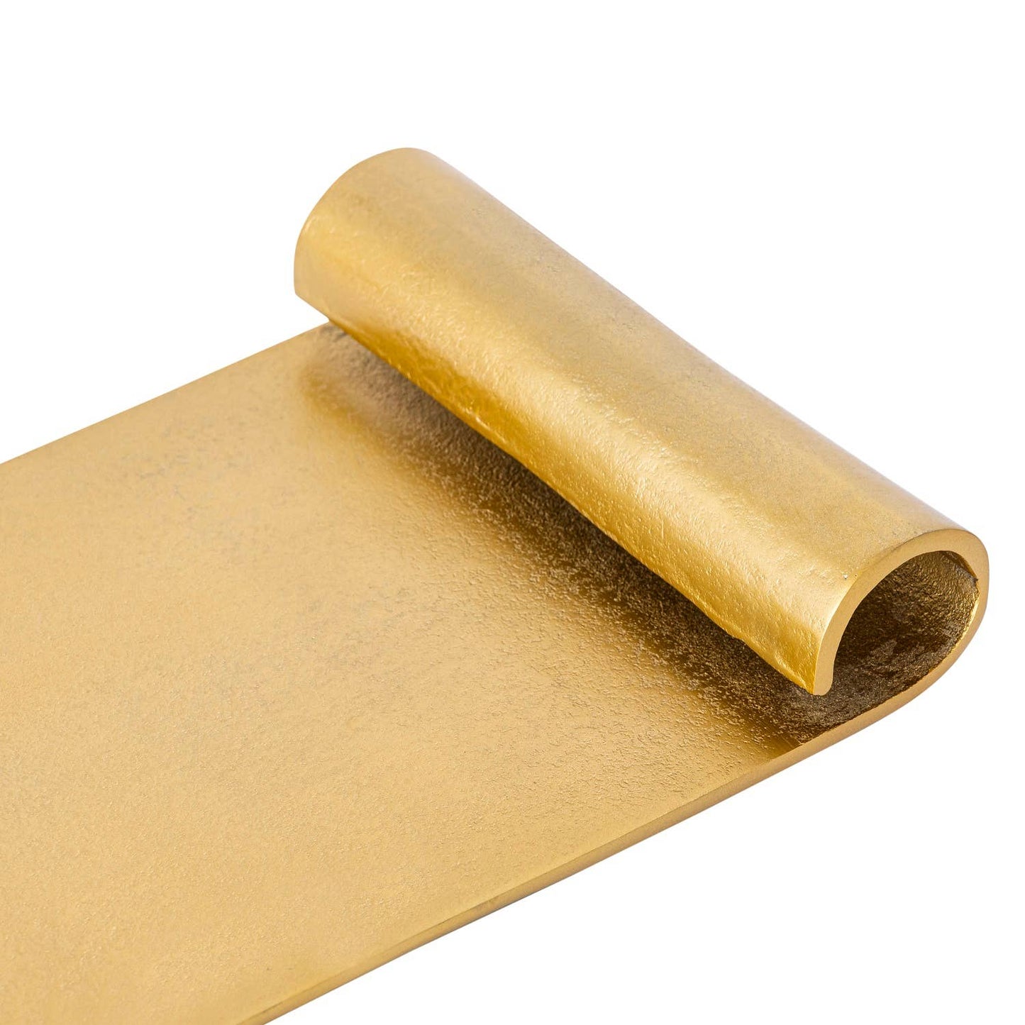 Scroll Tray Raw Brass Finish