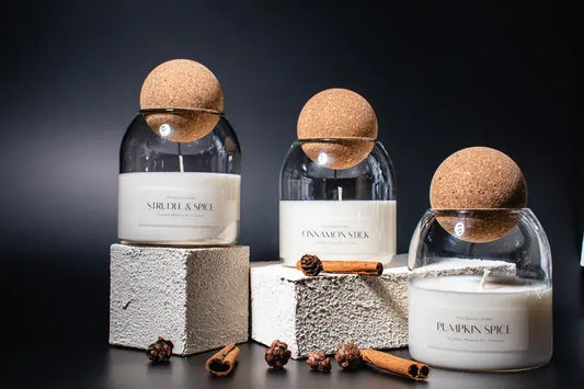 Cork Ball Jar Candle