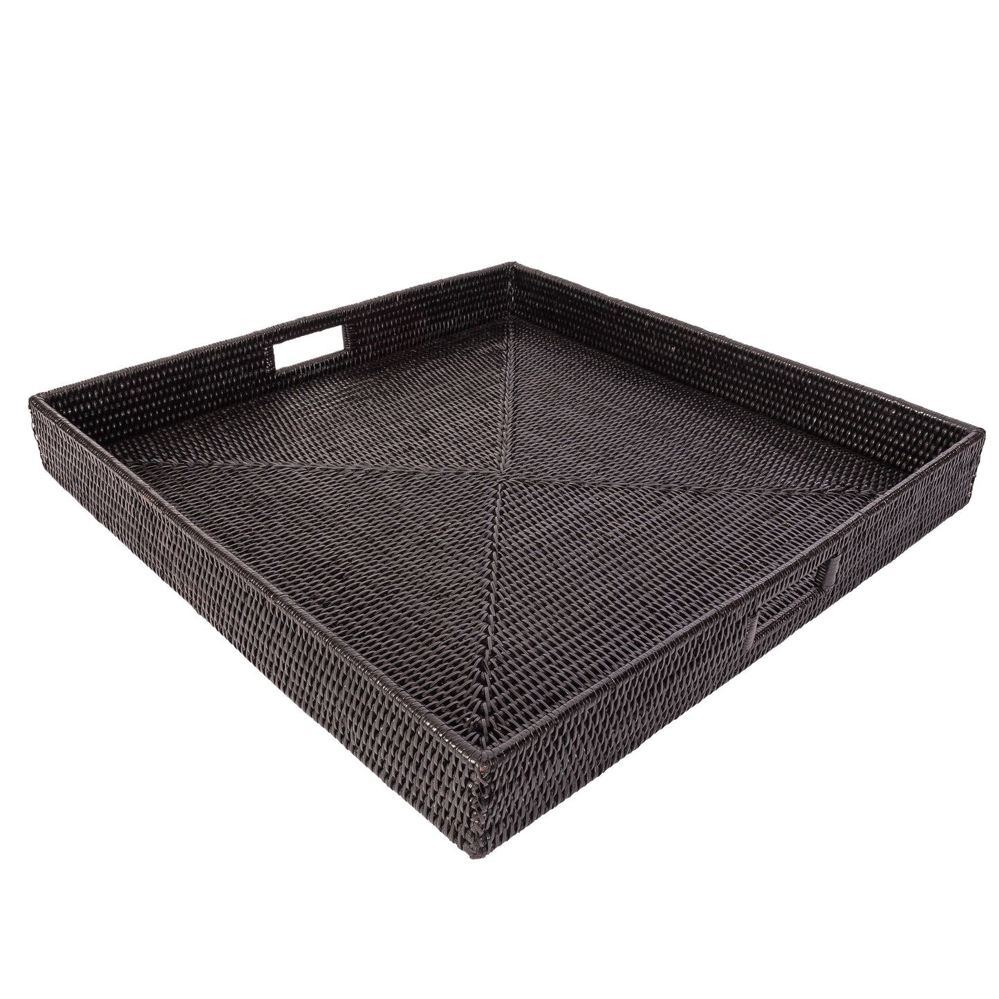 Square Natural Rattan Serving / Ottoman Tray