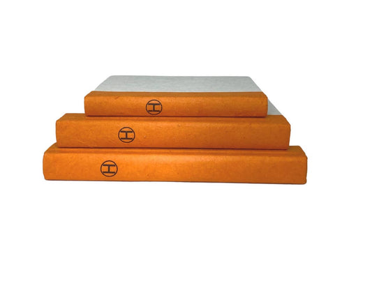 Decorative Book Stack - 3 Volume Orange