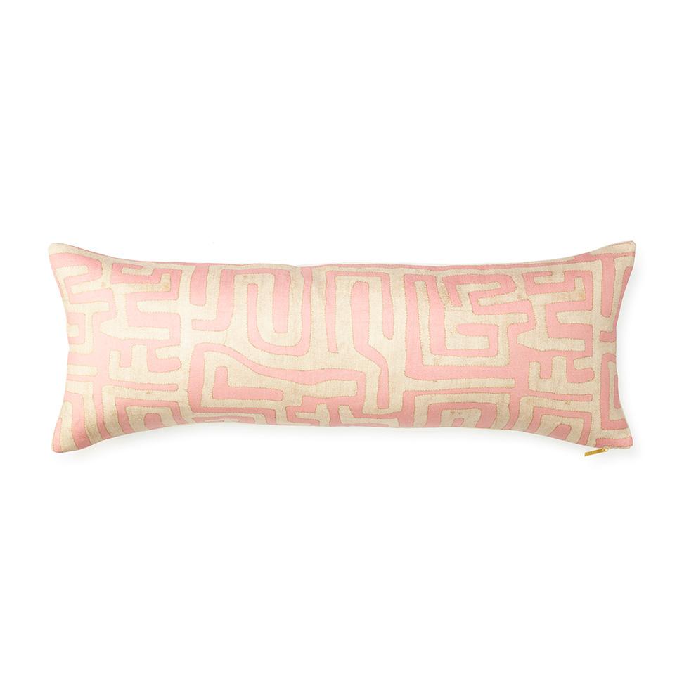 Terracotta Classic Kuba Cloth Pillow