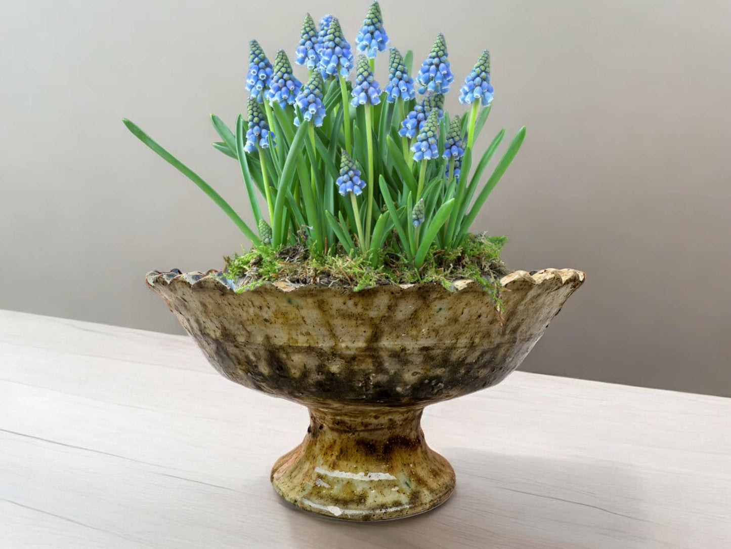 Footed Pottery Bowl