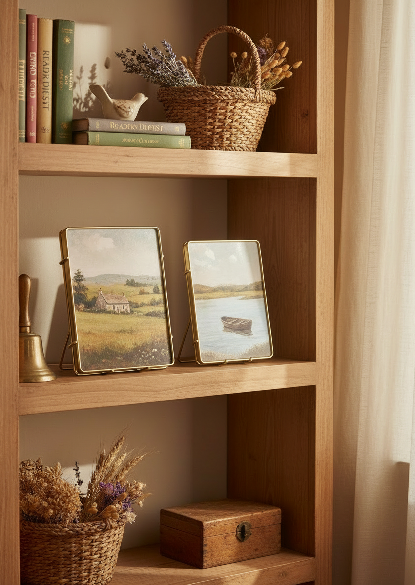 Industrial Brass Photo Frame 4x6