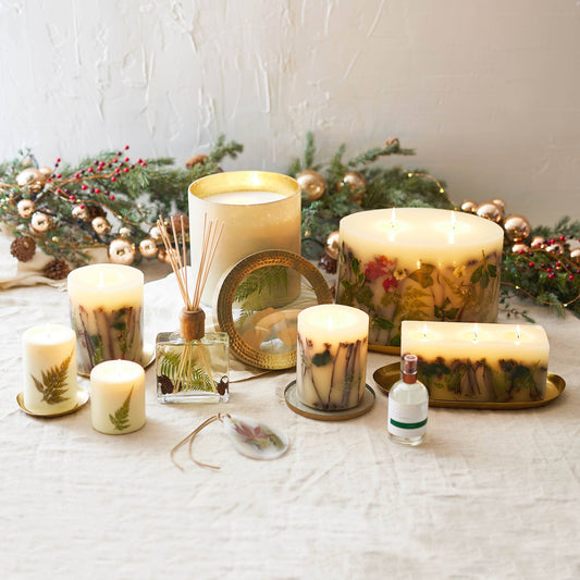 Oval Gold Candle Plate
