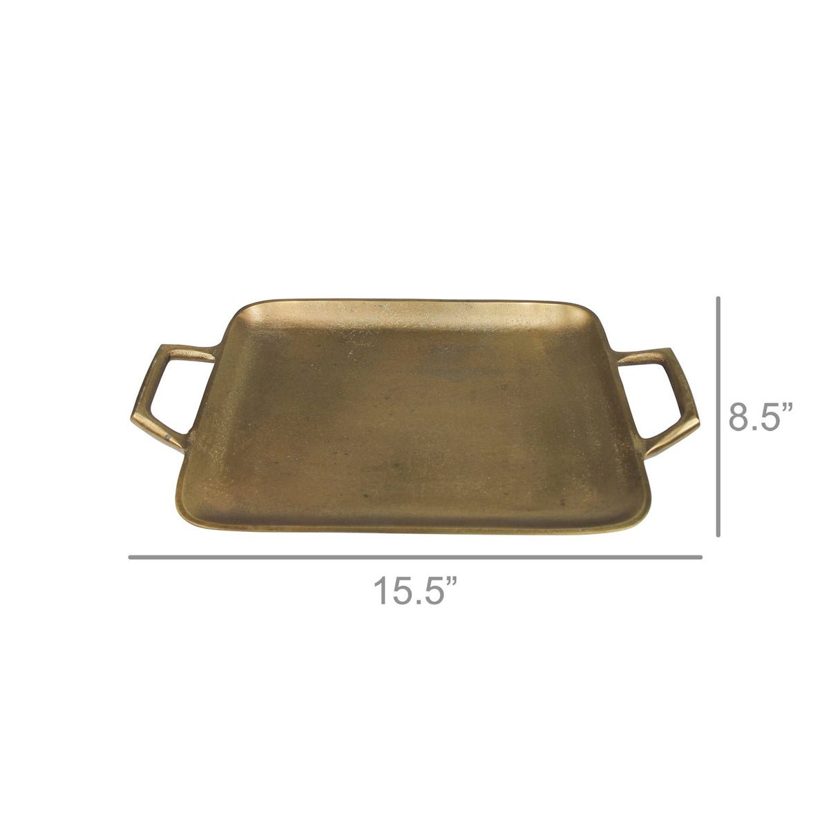 Textured Gold Handled Tray