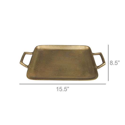 Textured Gold Handled Tray