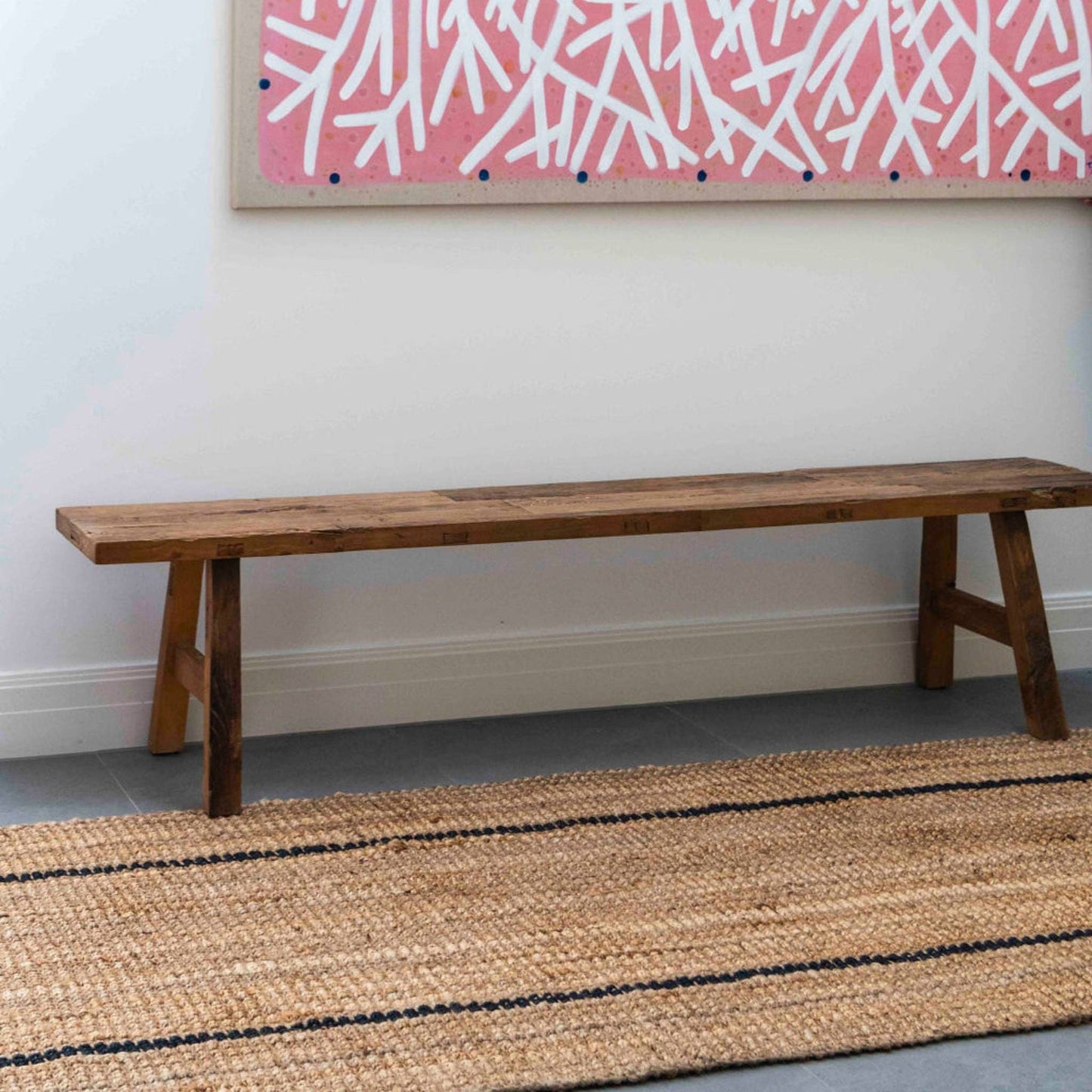 Hand Crafted Jute Bouclé Runner - 2'6"x10'