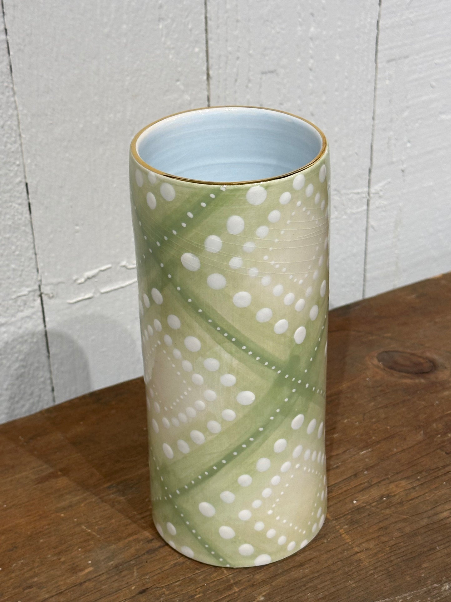 #8 Cylinder Vase - Tjanting in Pear