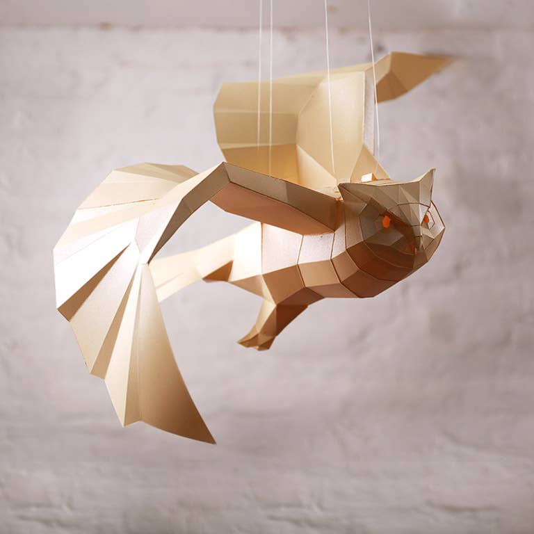 Hanging Owl Origami Model
