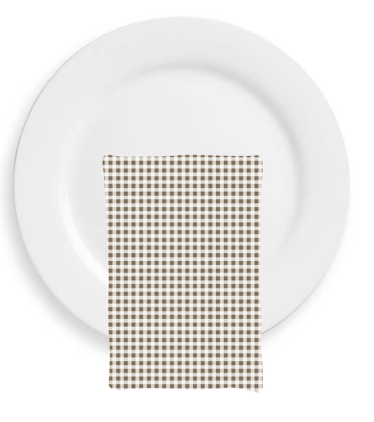 Gingham Dinner Napkin - Singles