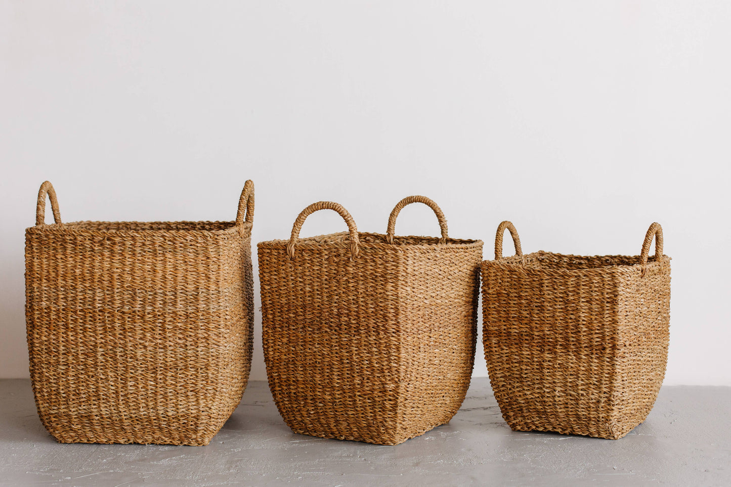 Square Handled Basket - Two Sizes