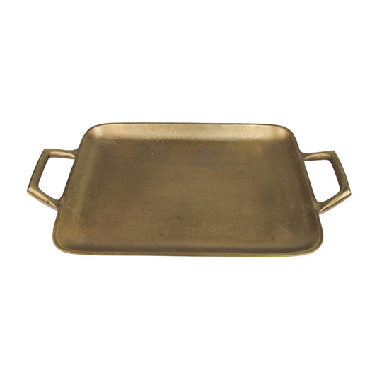 Textured Gold Handled Tray
