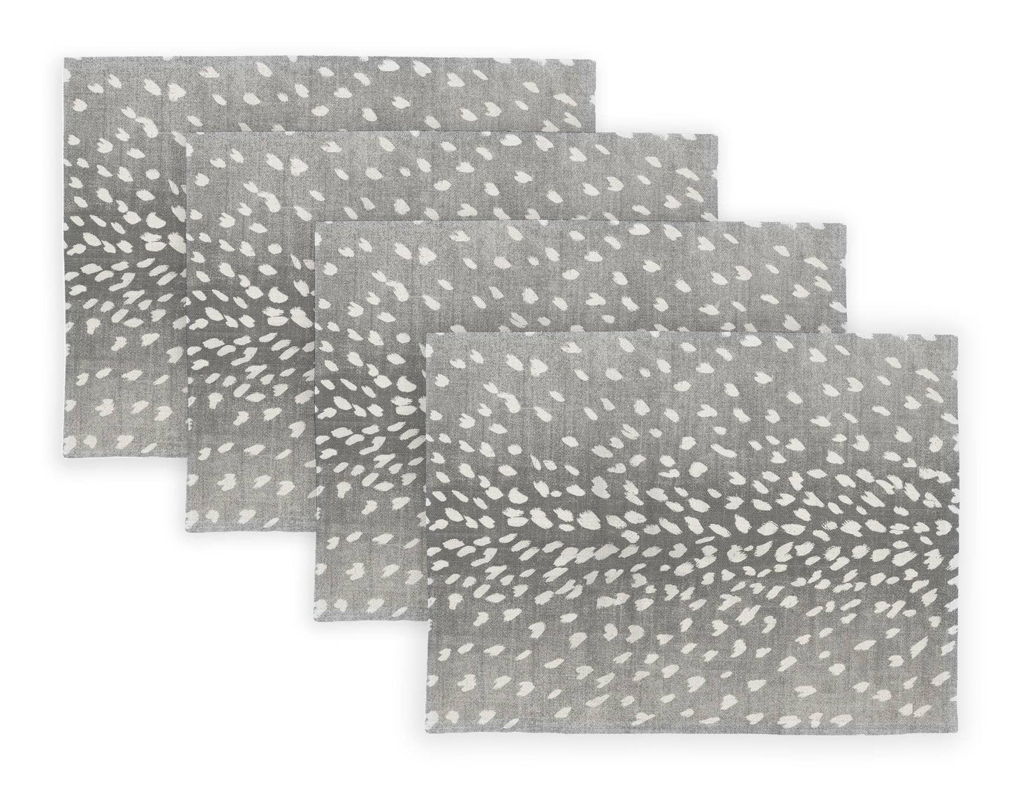 Antelope Linen Placemats - Grey
