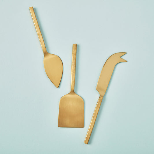 Cheese Tools Set - Gold