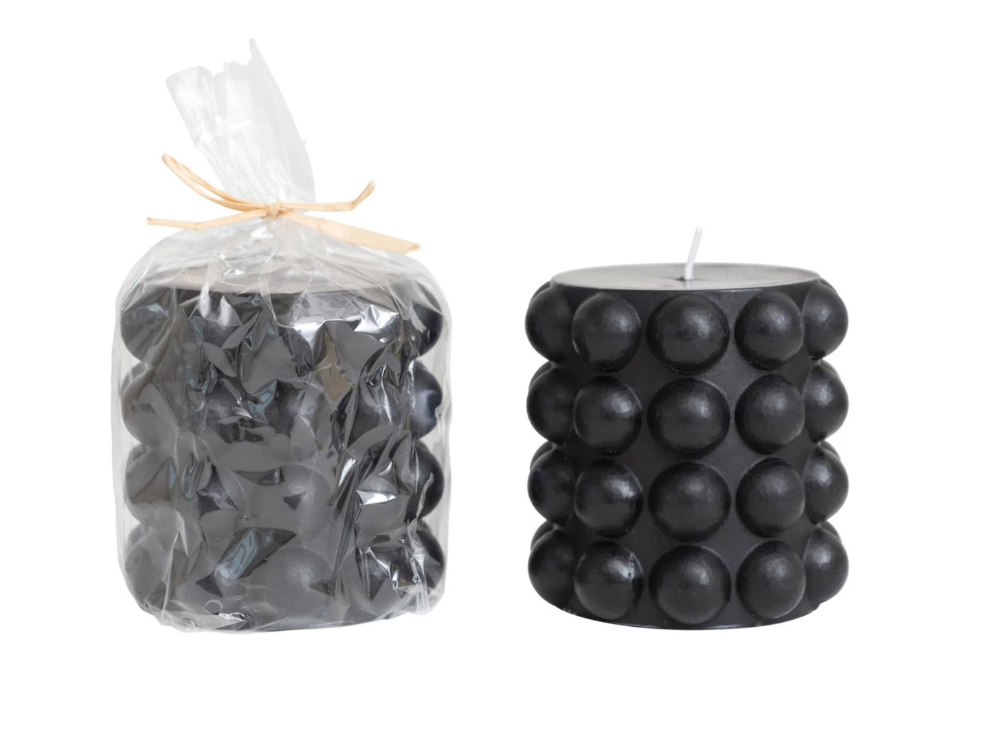 Hobnail Pillar Candle - 4"