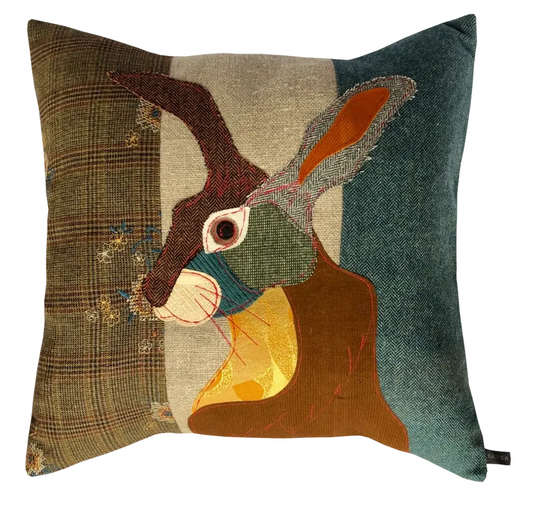 Brown Hare Throw Pillow