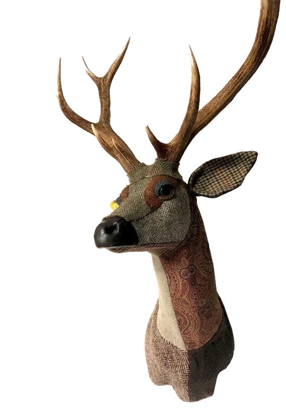 Textile Deer Head - Merlin