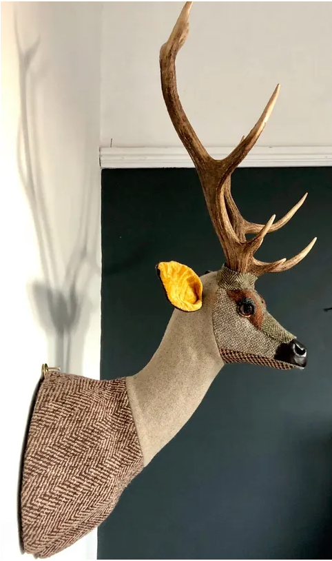 Textile Deer Head - Merlin