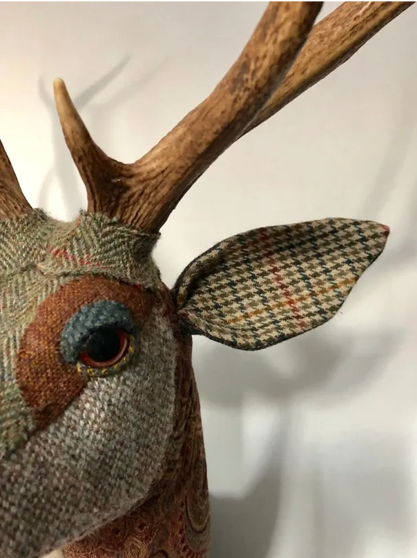 Textile Deer Head - Merlin