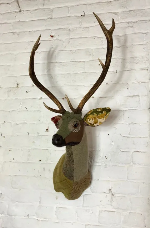 Textile Deer Head - Scott