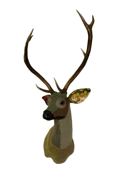 Textile Deer Head - Scott