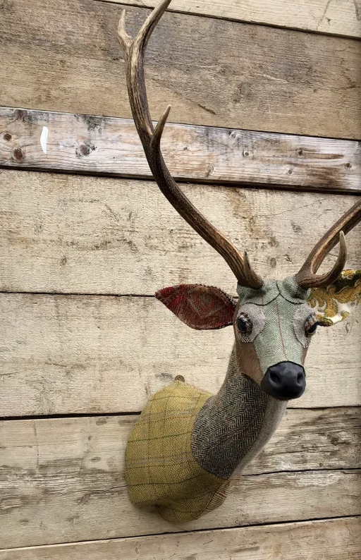 Textile Deer Head - Scott