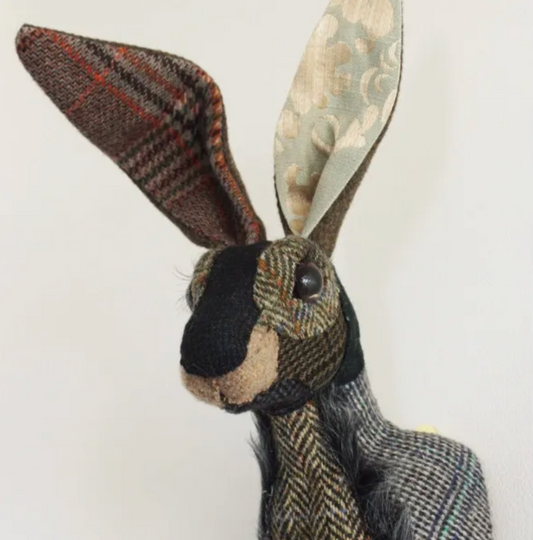 Textile Hare Head - Henry
