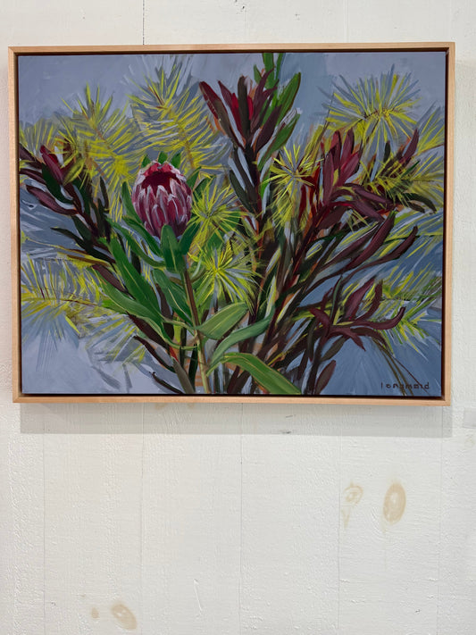 Queen Protea and Blue Star Amsonia