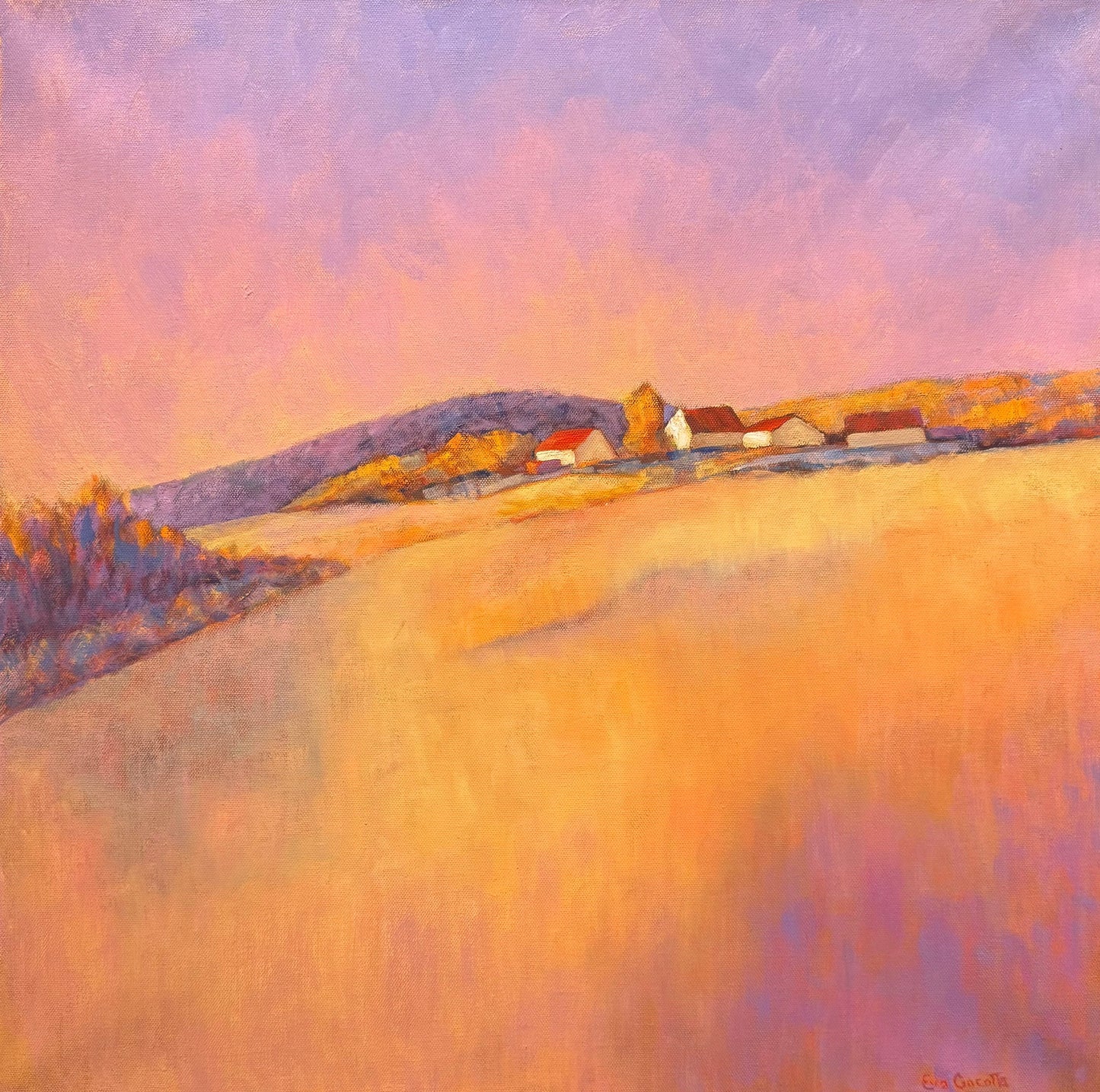 Farm with Blue Hill, Middlebury