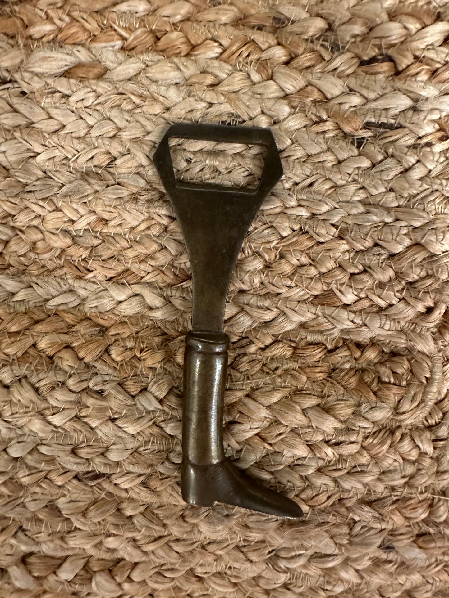 Vintage Solid Brass Bottle Opener - Riding Boot - Little