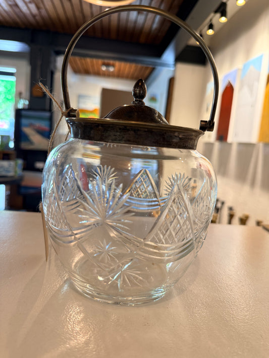 Vintage - Antique English Biscuit Jar