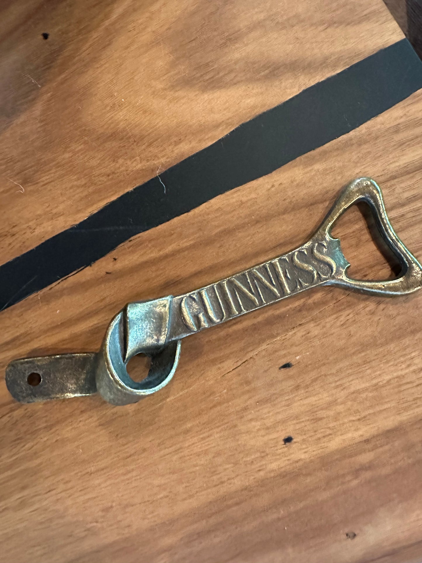 Vintage Solid Brass Bottle Opener - Guiness Knot