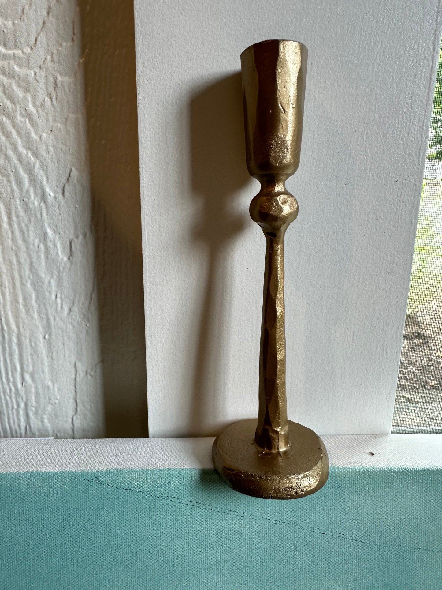 Brass Taper Candle Holder - Ball