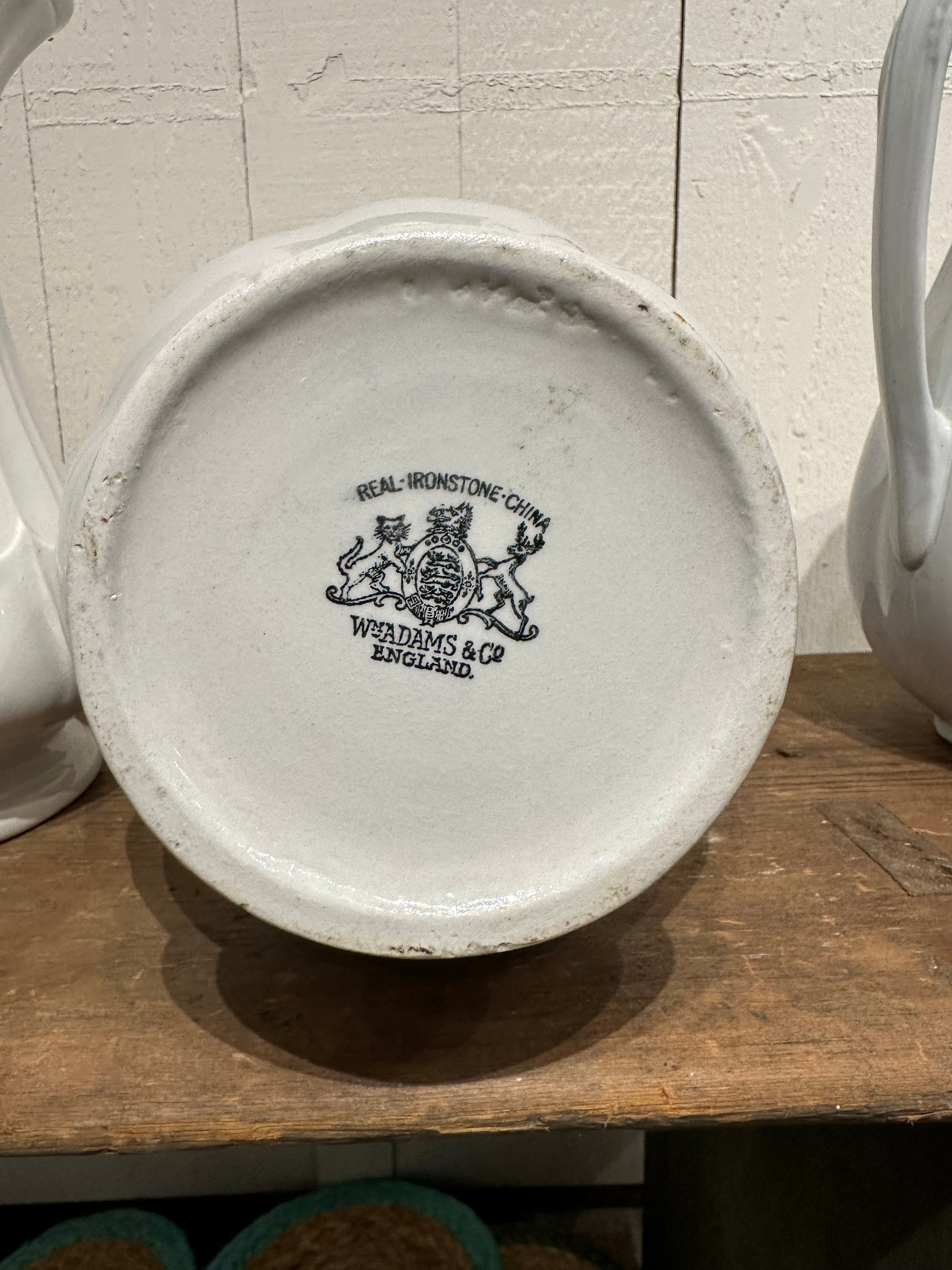 Vintage Ironstone Pitcher - Wm. Adams & Co – SQUIRREL