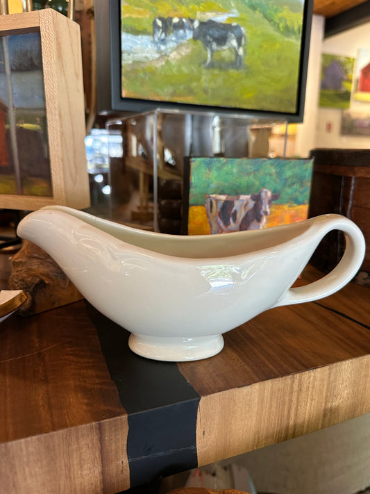 Vintage Cream/Off White Gravy Boat