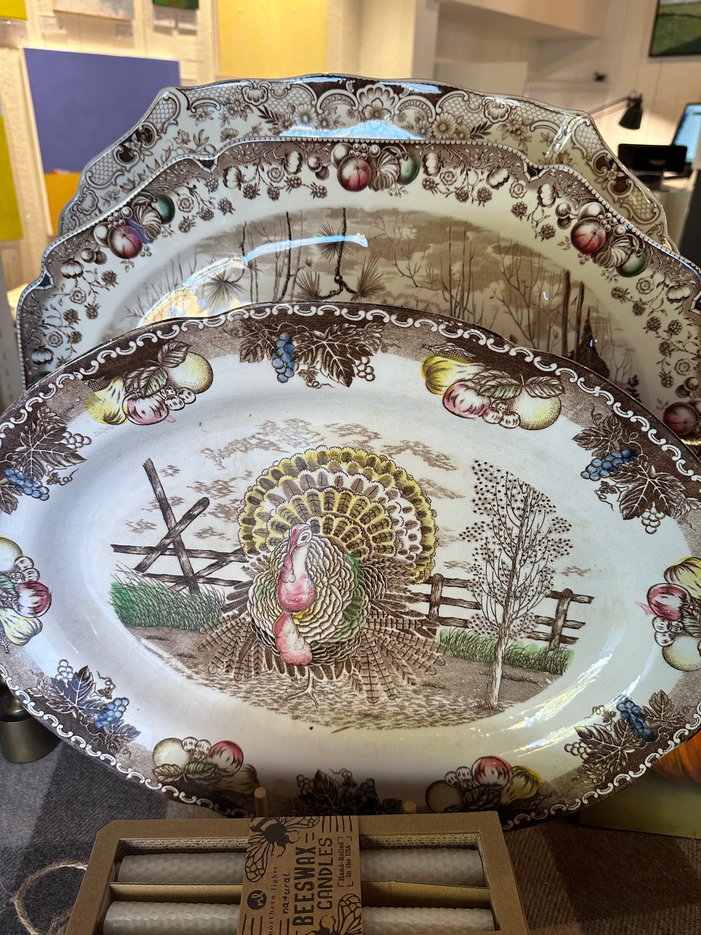 Vintage - Holiday Turkey Platters