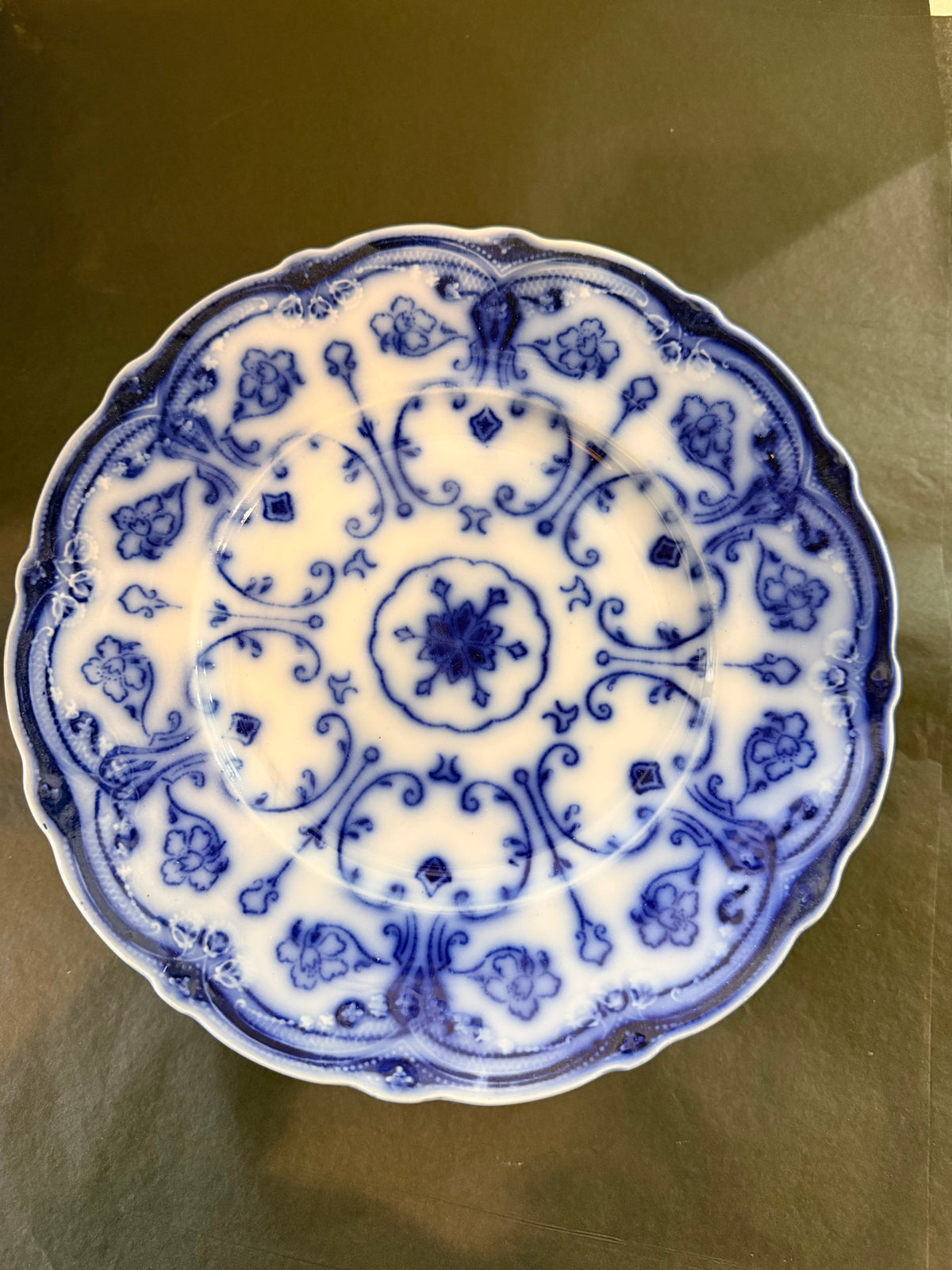 Antique Blue & White Transferware Plates