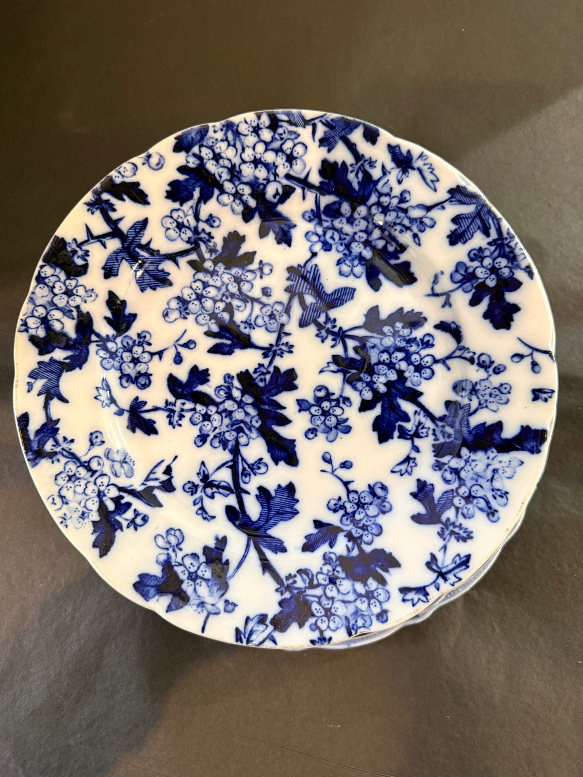 Antique Blue & White Transferware Plates