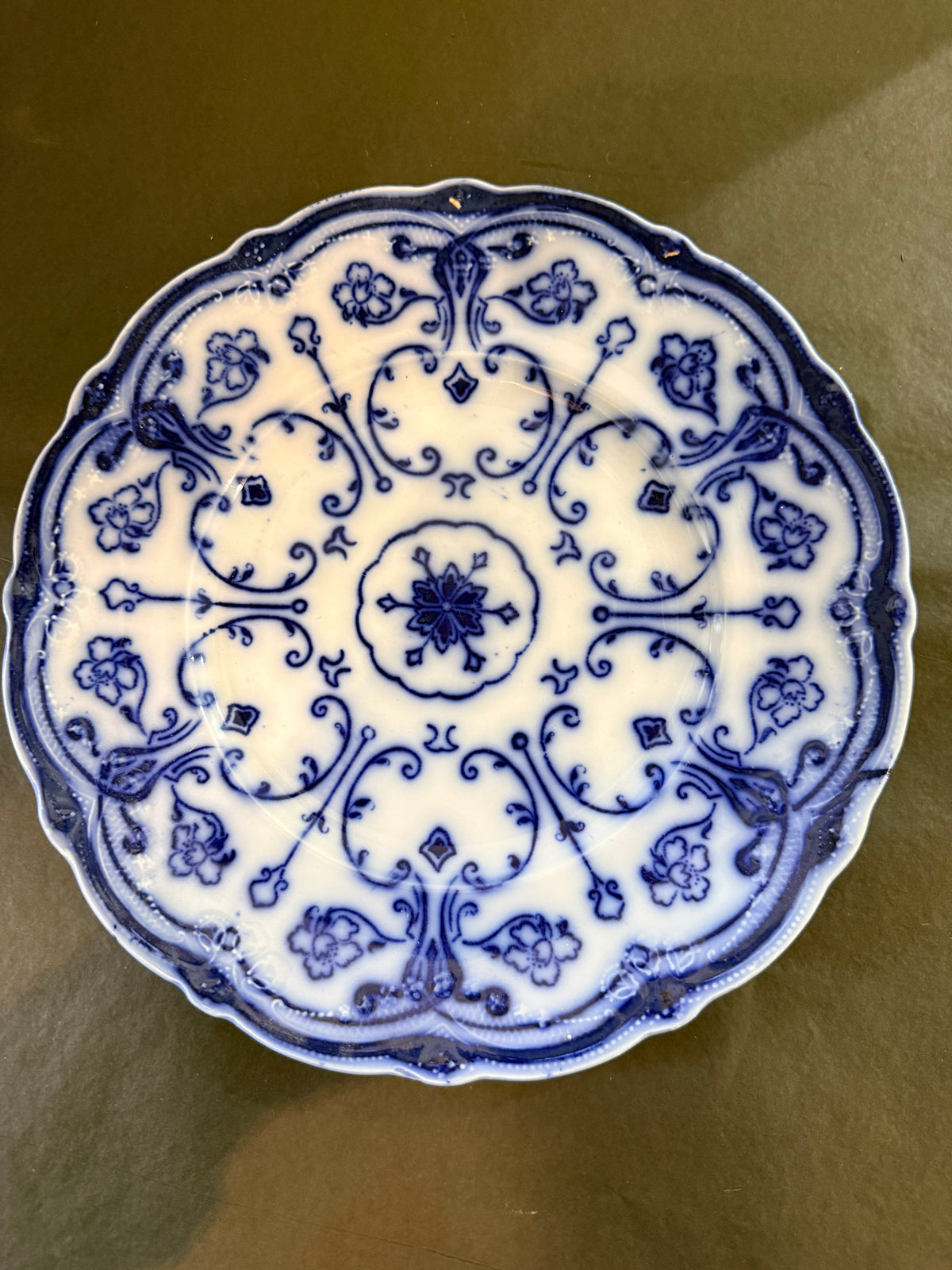 Antique Blue & White Transferware Plates