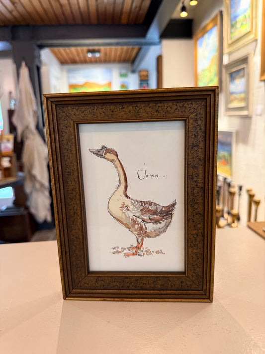 Vintage Goose Print
