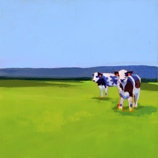 Cows in Green Field