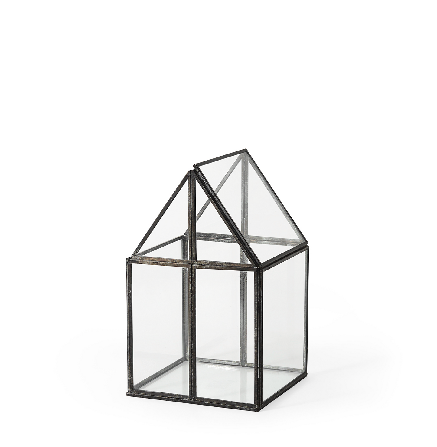 Glass Terrarium in Gunmetal