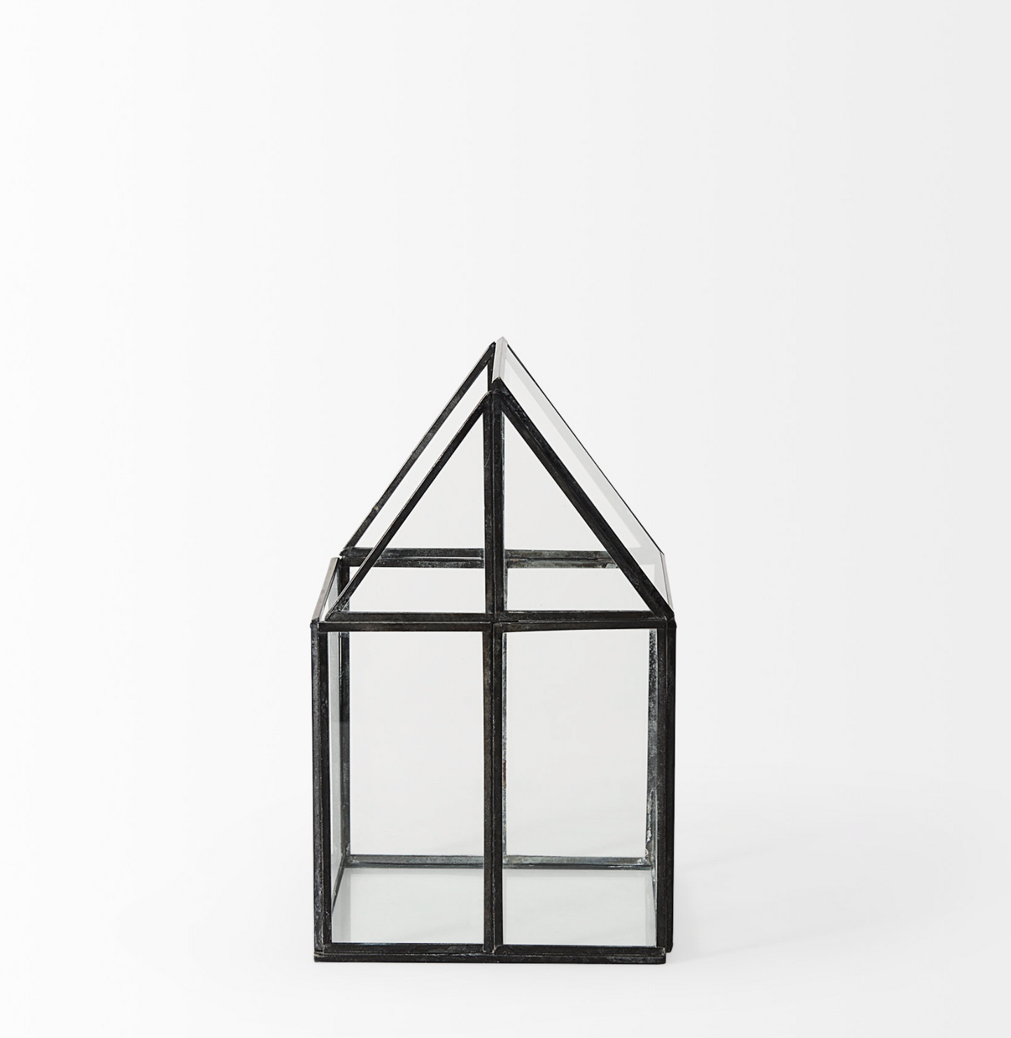 Glass Terrarium in Gunmetal