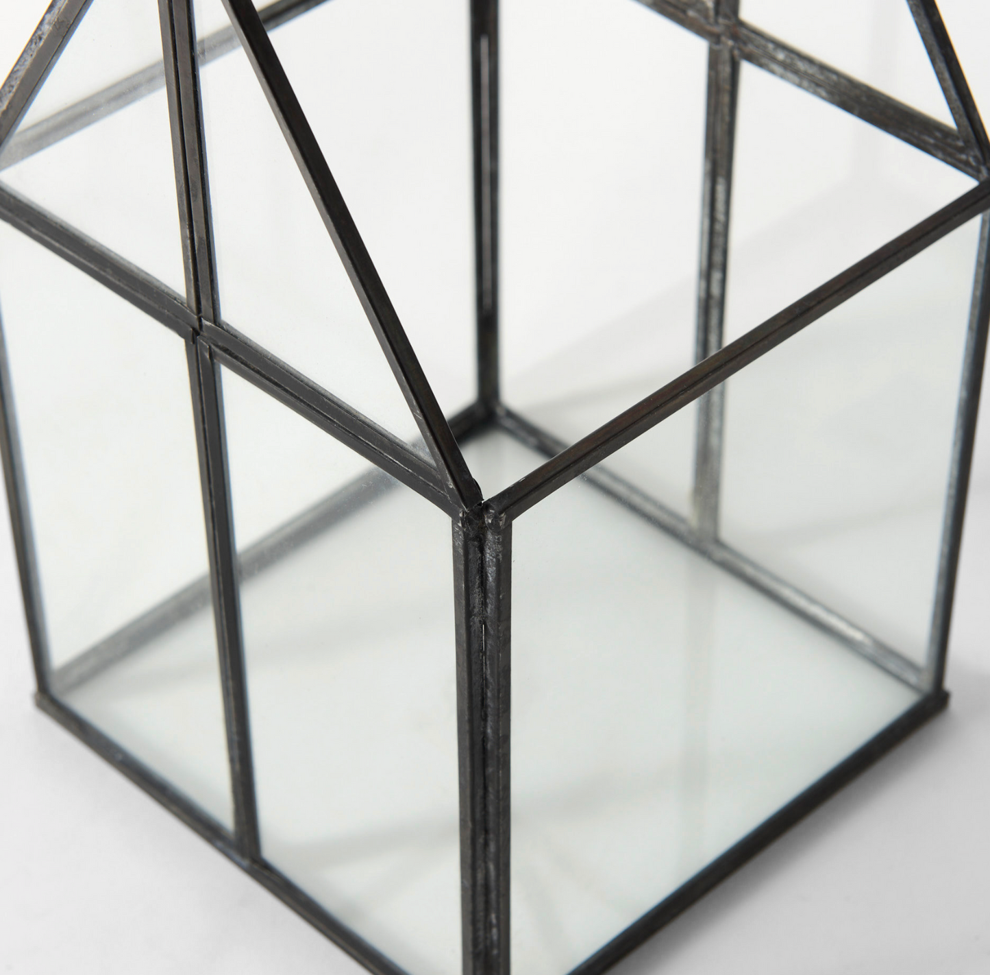 Glass Terrarium in Gunmetal
