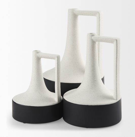 Black & White Ceramic Jug Vases